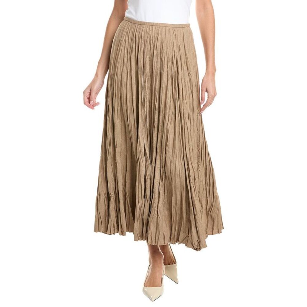 Lafayette 148 New York Womens  Side Zip Flared Skirt